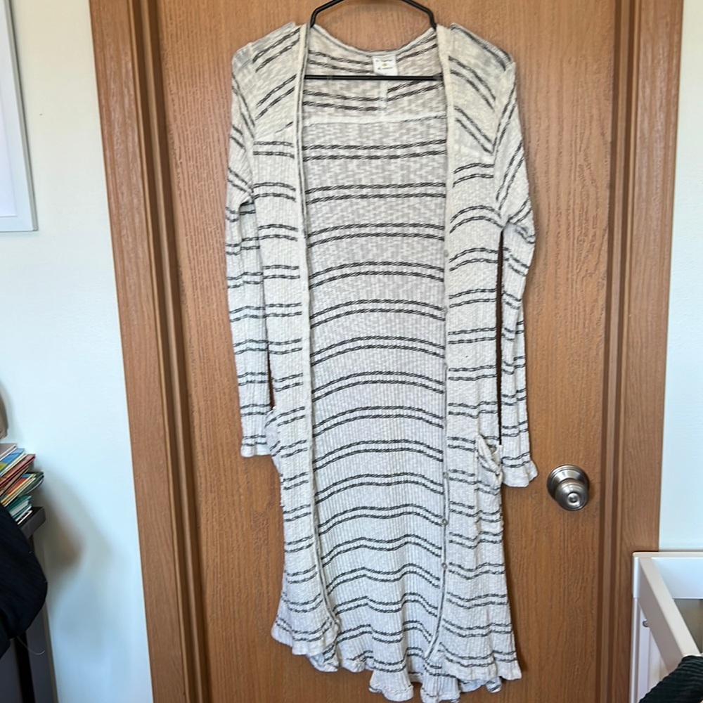 Black and white cardigan